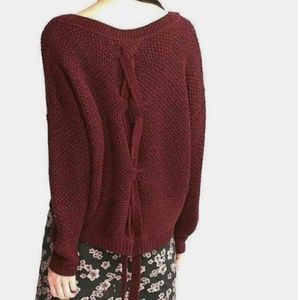 Express Criss-cross Back Sweater